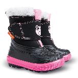 Žieminiai batai su natūralia vilna Demar Bear 1507B, juoda/rožinė, 20 - 21