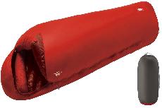 Miegmaišis Mont-Bell Seamless Down Hugger 800 Regular, raudonas, kairinis, 183 cm