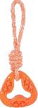 Žaislas šuniui Zolux Rope Samba Triang VAT015109, 26 cm, oranžinis, 26 cm