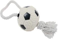 Žaislas šuniui Zolux Squeaky Soccerball 480778, 10 cm, baltas