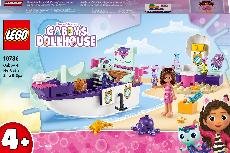 Konstruktorius LEGO® Gabby's Dollhouse Gabės ir katytės undinėlės laivas bei vandens pramogos 10786