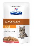 Šlapias kačių maistas Hill's Prescription Diet Kidney Care with Salmon K/D, vištiena, 1.02 kg, 12 vnt.