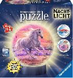 3D dėlionė Ravensburger Night Light Horses A Beach, 13 cm x 13 cm