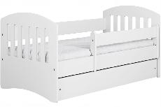 Vaikiška lova viengulė Kocot Kids Classic 1, balta, 184 x 90 cm, su patalynės dėže