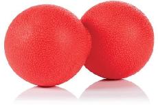 Masažinis kamuolys Gymstick Myofascia Doubleball 61020, raudonas, 6.3 cm