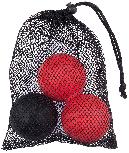 Masažinis kamuolys Avento Massage Ball 41TZ, juodas/raudonas, 6.2 cm