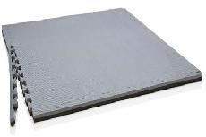 Apsauginis grindų kilimėlis Gymstick Interlocking Mat Pro 61174, juoda/pilka, 100 cm x 100 cm x 2 cm