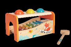 Vaikiškas ksilofonas Gerardo's Toys Wooden Xylophone-Ball Game