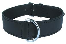 Antkaklis šunims Zolux Leather Lined, juoda, 500 mm x 25 mm