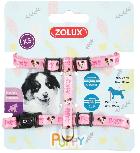 Reguliuojamos petnešos šunims Zolux Mascot, rožinė, 220 - 350 mm x 8 mm, 22-35