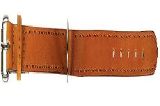Antkaklis šunims Zolux Leather Lined, smėlio ruda, 350 mm x 16 mm