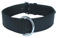 Antkaklis šunims Zolux Leather Lined, juoda, 450 mm x 20 mm
