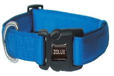 Reguliuojamas antkaklis Zolux Cushion, mėlyna, 270 - 370 mm x 15 mm, 27-37