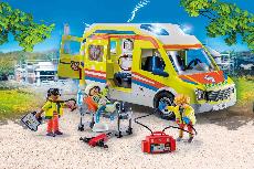 Konstruktorius Playmobil City Life Ambulance 71202, plastikas