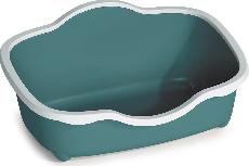 Kačių tualetas su rėmu Zolux Chic Open Smart, žalias, atviras, 56 cm x 38.5 cm x 26 cm