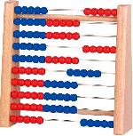 Mediniai skaitliukai Goki Abacus 58529, 17 cm, mėlyna/ruda/raudona
