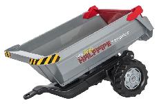 Traktoriaus priekaba Rolly Toys Halfpipe Single, juodas/raudonas/pilkas