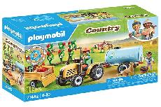 Konstruktorius Playmobil Country Tractor With Trailer And Water Tank 71442, plastikas