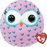 Pliušinis žaislas TY Winks Owl, mėlynas/rožinis, 30 cm