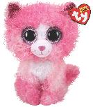 Pliušinis žaislas TY Beanie Boos Regan Cat, rožinis, 24 cm