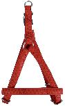 Reguliuojamos petnešos šunims Zolux Mac Leather, raudona, 480 - 680 mm x 20 mm, 48-68