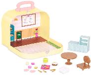 Lėlių namelio baldas Lil Woodzeez Travel Suitcase Pastry Shop Playset WZ6600Z