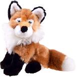 Pliušinis žaislas Fox, rudas/baltas/juodas, 22 cm