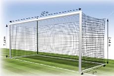 Futbolo vartų tinklelis Tremblay FF1113E, 244 cm x 732 cm
