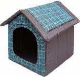 Gyvūno guolis Hobbydog Dog's House, mėlynas/pilkas, 60 cm x 55 cm
