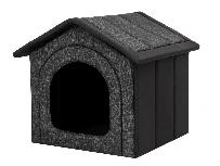Gyvūno guolis Hobbydog House Ekolen Oxford BUECCO6, juodas/tamsiai pilka, R4