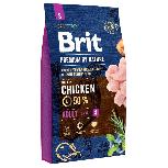 Sausas šunų maistas Brit Premium By Nature, vištiena, 8 kg