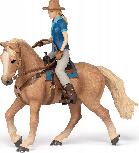 Žaislinė figūrėlė Papo Wild West Horse And Cowgirl 410753
