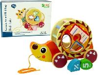 Lavinimo žaislas Muqiy Toys Pull-out sorter Hedgehog 10167, įvairių spalvų