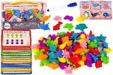 Stalo žaidimai Lean Toys Educational Cards Sea Animals 14699, EN, įvairių spalvų