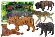 Rinkinys Lean Toys African And Forest Animals 12281, 10 cm, 6 vnt.