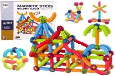 Konstruktorius Lean Toys Magnetic Blocks Sticks 14654, plastikas/magnetas