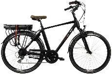 Elektrinis dviratis Devron, 21" (53 cm), 28", 250 W, 11 Ah, juoda