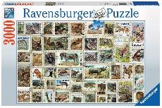 Dėlionė Ravensburger Animal Stamps 17079, 121 cm x 80 cm