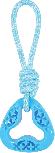 Žaislas šuniui Zolux Rope Samba Triang 479121BLE, 26 cm, mėlynas, 26 cm