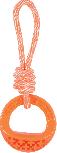 Žaislas šuniui Zolux Rope Samba Round 479119ORA, 26 cm, oranžinis, 26 cm
