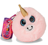 Pliušinis žaislas Keycraft Fluffiies Unicorn, rožinis, 13 cm