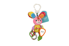 Žaislas vežimėliui Hoogar Rabbit, įvairių spalvų