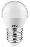 Lemputė GTV LED, B45C, neutrali balta, E27, 6 W, 520 lm