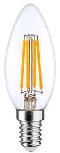 Lemputė LEDURO Light Bulb LED, C37, geltona, E14, 6 W, 600 lm