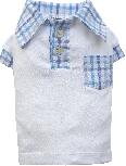 Marškinėliai DoggyDolly Polo DD-T501-XXS, mėlyna/balta, XXS