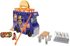 Transporto žaislų komplektas Mattel Hot Wheels Taco Truck Play Case HMK00, įvairių spalvų