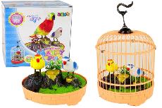 Žaislinių gyvūnų rinkinys papūgos Lean Toys Happy Bird, 17 cm