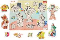 Medinė dėlionė Trefl Babies and Teddy Bears 61629, įvairių spalvų, 8 vnt.