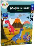 Magnetinė knyga - dėlionė, dėlionė Lean Toys Dinosaurs, įvairių spalvų