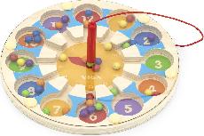 Lavinimo žaislas VIGA Magnetic Bead Trace Clock 44560, 1.3 cm, įvairių spalvų